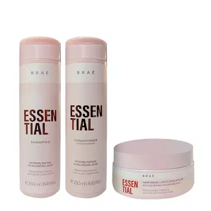 Imagem do produto Braé Essential Shampoo 250ml + Condicionador 250ml + Máscara 200g