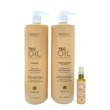 Imagem do produto Arvensis Tec Oil - Shampoo 1L + Condicionador 1L + Óleo Reparador 60ml