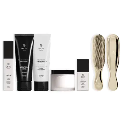 Imagem do produto Oeje Brazil Kit Ritual - Shampoo 250ml + Condicionador 250ml + Máscara 200g + Leave in 120ml + Elixir 59 ml + Escova