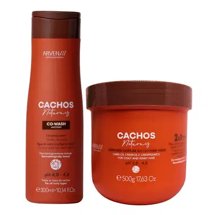 Imagem do produto Kit Arvensis Cachos Naturais - Co-Wash 300ml + Máscara Capilar 2x1 500g