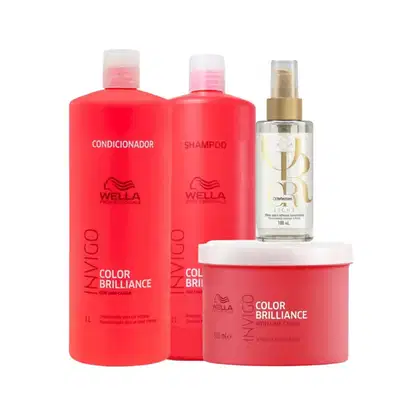 Imagem do produto Kit Wella Professionals Invigo Color Brilliance Quarteto Salon Shine Light (4 Produtos)