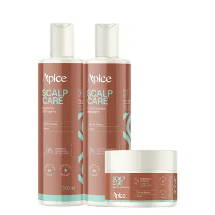 Imagem do produto Trio Shampoo, Condicionador e Máscara Scalp Care 300ml – Apice | Frescor e Nutrição para Todos os Dias