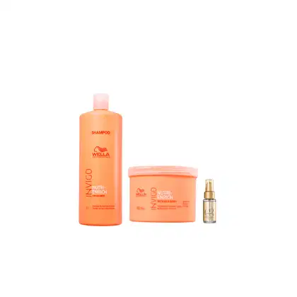 Kit Wella Professionals Invigo Nutri-Enrich Trio Shine Glam, 3 produtos.