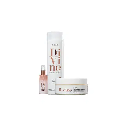 Imagem do produto Kit Shampoo, Mascara Antifrizz e Sérum Plume BRAÉ Divine