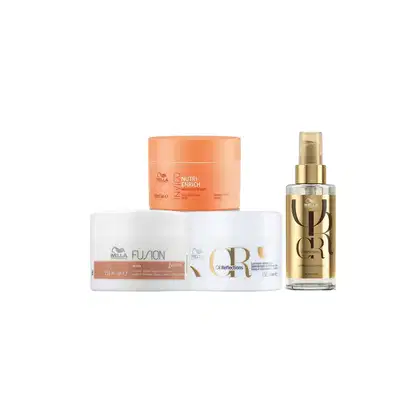 Imagem do produto Kit Wella Professionals Cronograma & Oil Reflections (4 Produtos)