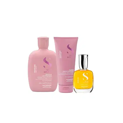 Imagem do produto Kit Alfaparf Semi Di Lino Moisture + Cristalli (3 Produtos)