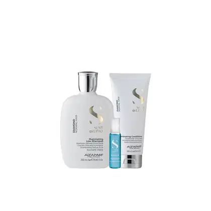 Imagem do produto Kit Diamond Shampoo, Condicionador e Ampola - Alfaparf