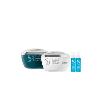 Imagem do produto Kit Máscara Reconstruction e Diamond + 2 Ampolas - Alfaparf