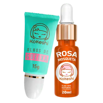 Imagem do produto Kit Olhos de Gueixa + Óleo de Rosa Mosqueta 100% Puro Kokesi