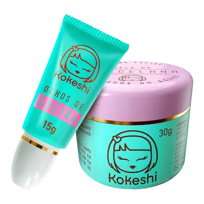 Imagem do produto Kit Renovadores Faciais Kokeshi Pele Porcelana Olhos Gueixa