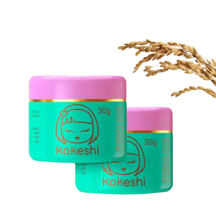 Imagem do produto Super Kit 2 Creme Facial Pele de Porcelana Kokeshi Milagre do arroz Pele de Vidro