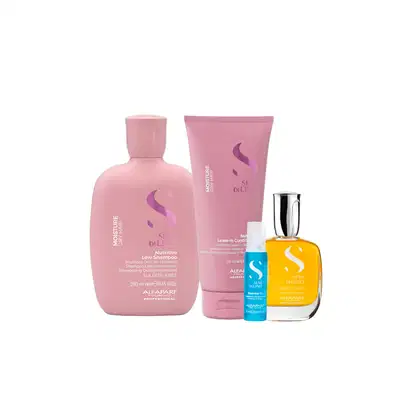 Imagem do produto Kit Moisture Shampoo, Condicionador, Cristalli 50ml e Ampolas