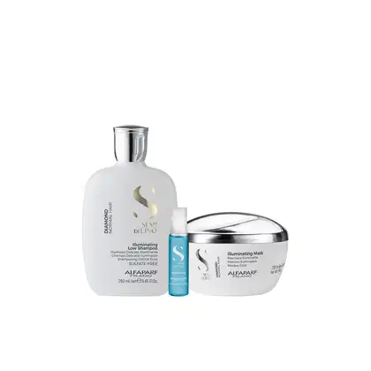 Imagem do produto Kit Diamond Shampoo, Máscara e Ampola - Alfaparf