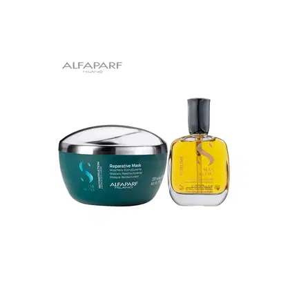 Imagem do produto Kit Máscara Semi Di Lino 200ml e Reparador de Pontas 50ml