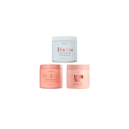 Imagem do produto Kit Máscara Revival, Essential e Divine 500ml - Braé