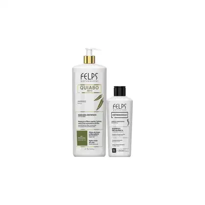 Imagem do produto Felps Escova Progressiva De Okra 1l e Antirresiduo 250ml