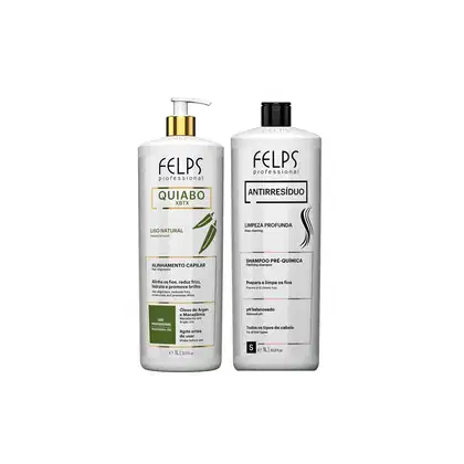 Imagem do produto Felps O Kit Complexo XBTX Máscara Anti-Frizz e Shampoo Anti-Resíduo 2x1000ml
