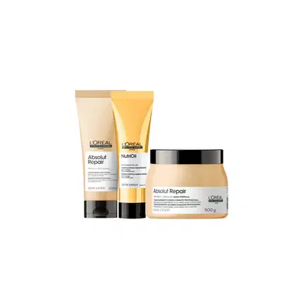 Imagem do produto Kit Absolut Repair Máscara, Condicionador e Oil Reparador - L'Oréal
