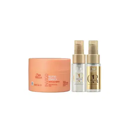 Kit Wella Professionals Nutri-Enrich Oil Reflections Light Triple, 3 produtos.