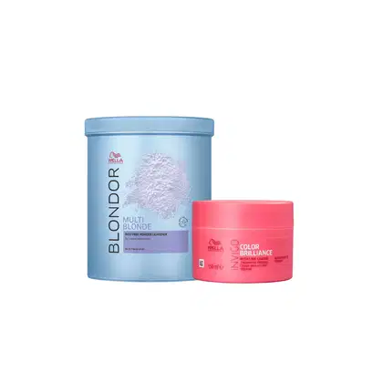 Imagem do produto Kit Pó Descolorante Blondor 800g e Máscara Brilliance 150ml