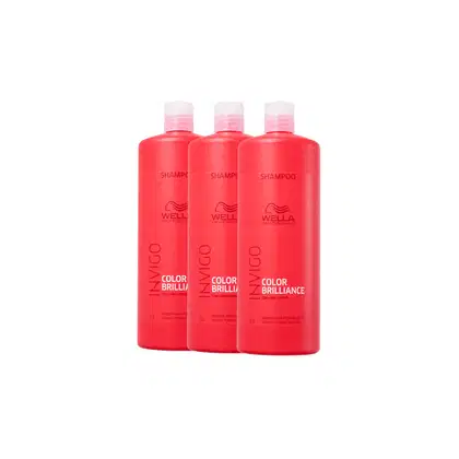 Imagem do produto Kit 3 Color Brilliance Shampoo 1L - Wella