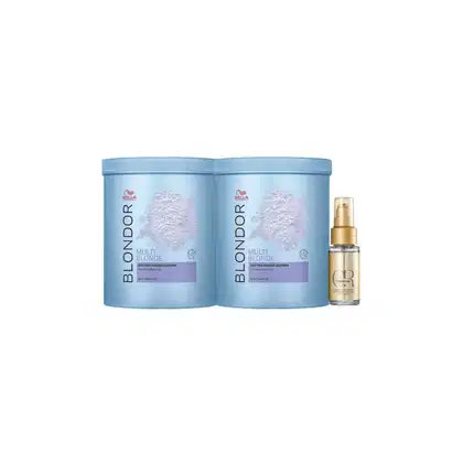 Imagem do produto Kit Wella 02 Pó Descolorante 800g e Oil Reflection 30ml