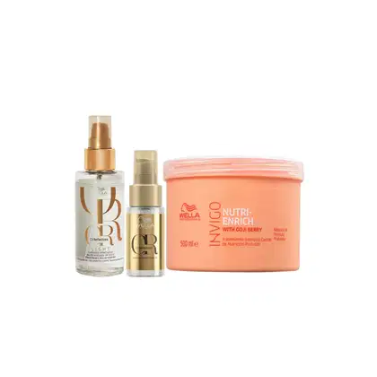 Kit Wella Professionals Invigo Nutri-Enrich Trois Salon Shine, 3 produtos.