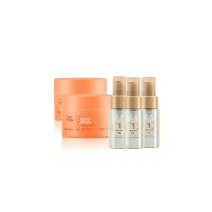 Imagem do produto Kit 2 Máscaras Nutri Enrich 150ml e 3 Oil Reflections Light 30ml