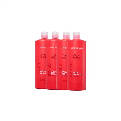 Imagem do produto Kit 4 Color Brilliance Condicionador 1L - Wella