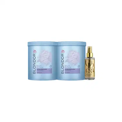 Imagem do produto Kit Wella Pó Descolorante 800g e Oil Reflection 100ml