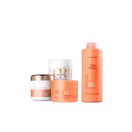 Imagem do produto Kit Wella Professionals Cronograma & Oil Reflections Shampoo (4 Produtos)