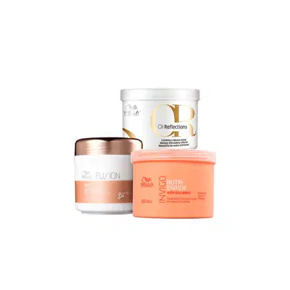 Kit Wella Professionals Cronograma Capilar Antiquebra Power, 3 produtos.