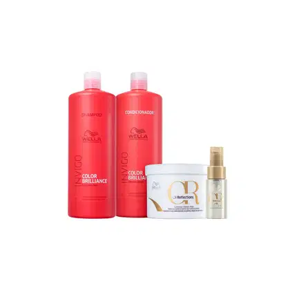 Imagem do produto Kit Shampoos, Condicionador, Máscara e Oil Reflections Light 100ml