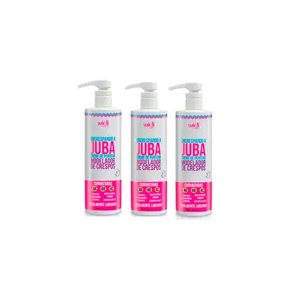 Imagem do produto Kit 3 Encrespando a Juba Creme de Pentear 500ml - Widi Care