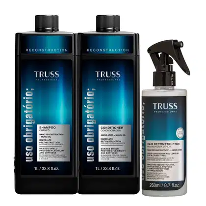 Imagem do produto Kit Truss Uso Obrigatório - Shampoo 1L + Condicionador 1L + Leave-in 260ml