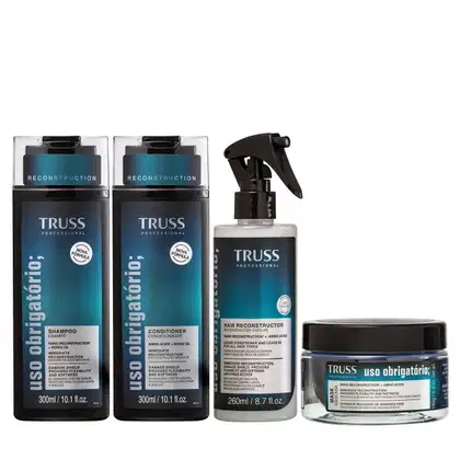 Imagem do produto Kit Truss Uso Obrigatório - Shampoo 250ml + Condicionador 250ml + Máscara 180g + Leave-in 260ml
