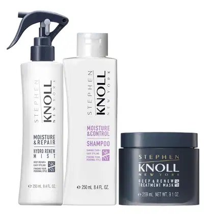 Imagem do produto Kit Stephen Knoll Moisture & Control - Shampoo 250ml + Máscara Deep 259ml + Leave-in 250ml