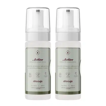 Imagem do produto 2x Espuma Íntima Natural ACTIVE | 150mL | Limpeza Suave, pH Equilibrado, Hidratação e Proteção