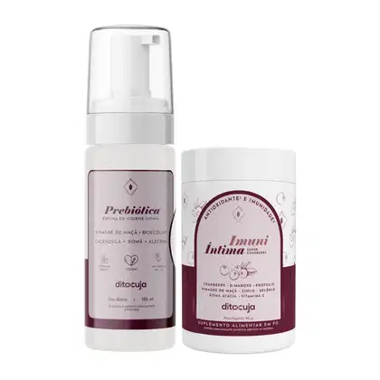 Imagem do produto Kit Imunidade Íntima Feminina Espuma Prebiótica e Imuni Intima Dija Cuja