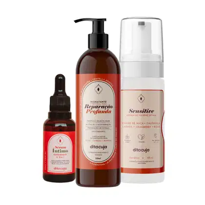 Imagem do produto Linha Hidratação Regeneradora Dita Cuja | Sérum Íntimo 30mL, Hidratante 150mL e Espuma Íntima 150mL