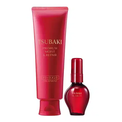 Kit Tsubaki Premium Moist & Repair + Oil Force M, 2 produtos.