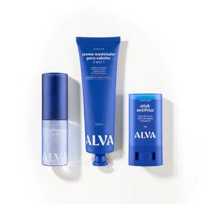 Imagem do produto Kit Stiling Alva: Modelagem Controle de Oleosidade e Redução do Frizz