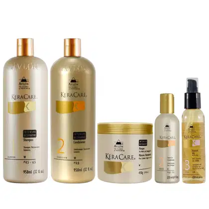 Imagem do produto Kit Avlon KeraCare Inten. Restorative - Shampoo e Condicionador 950ml + Máscara 450g + Leave-in e Óleo Essencial (120ml)