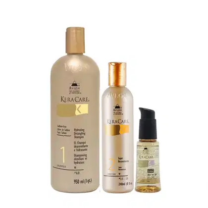 Kit Avlon KeraCare - Shampoo Hydrating 950ml + Super Reconstrutor 240ml + Silken Seal 60ml