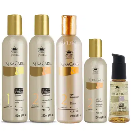 Imagem do produto Kit Avlon KeraCare Int. Restorative - Shampoo, Condicionador e Reconstrutor (240ml) + Leave-in e Óleo Essencial (120ml)