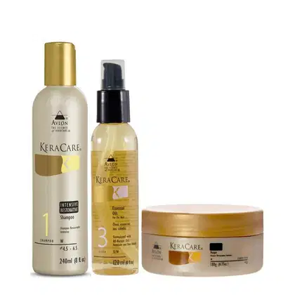 Imagem do produto Kit Avlon KeraCare Intensive Restorative - Shampoo 240ml + Máscara 180g + Óleo Essencial 120ml