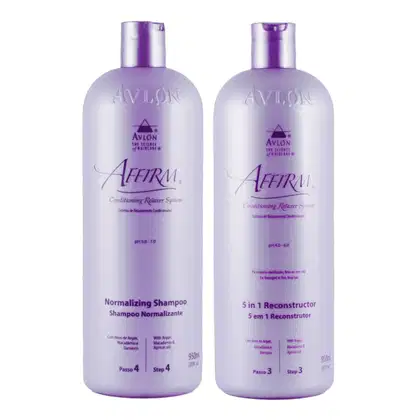 Imagem do produto Kit Avlon Affirm - Shampoo Normalizante 950ml + Reconstrutor 5 em 1 950ml