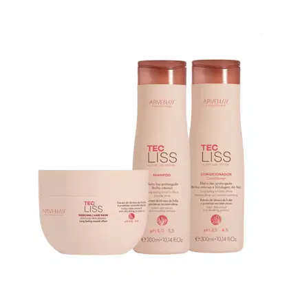 Imagem do produto Kit Arvensis Tec Liss - Shampoo 300ml + Condicionador 300ml + Máscara 250g