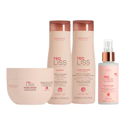 Imagem do produto Kit Arvensis Tec Liss - Shampoo 300ml + Condicionador 300ml + Máscara 250g + Spray Finalizador 120ml