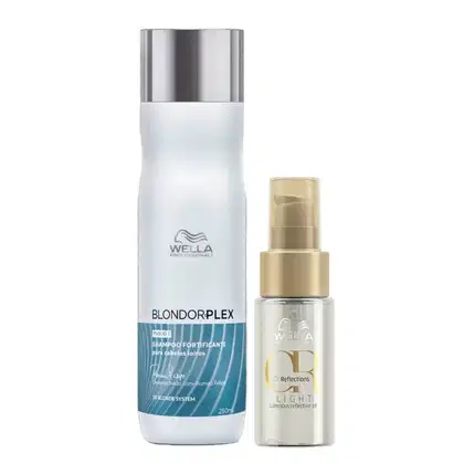 Imagem do produto Kit Wella Professionals BlondorPlex - Shampoo 250ml + Oil Reflections Light 30ml